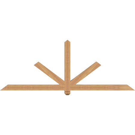 Ekena Millwork Kennewick Timber Gable Bracket, Western Red Cedar, 84"W x 31"H x 3 1/2"D x 3 1/2"F, 9/12 Pitch GBW084X31X0404KEN00SWR